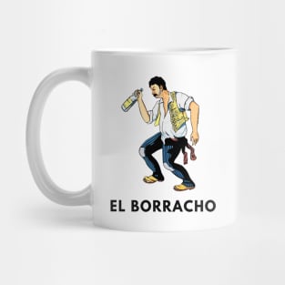 El Borracho Tshirt Mexican Loteria Icon Mug